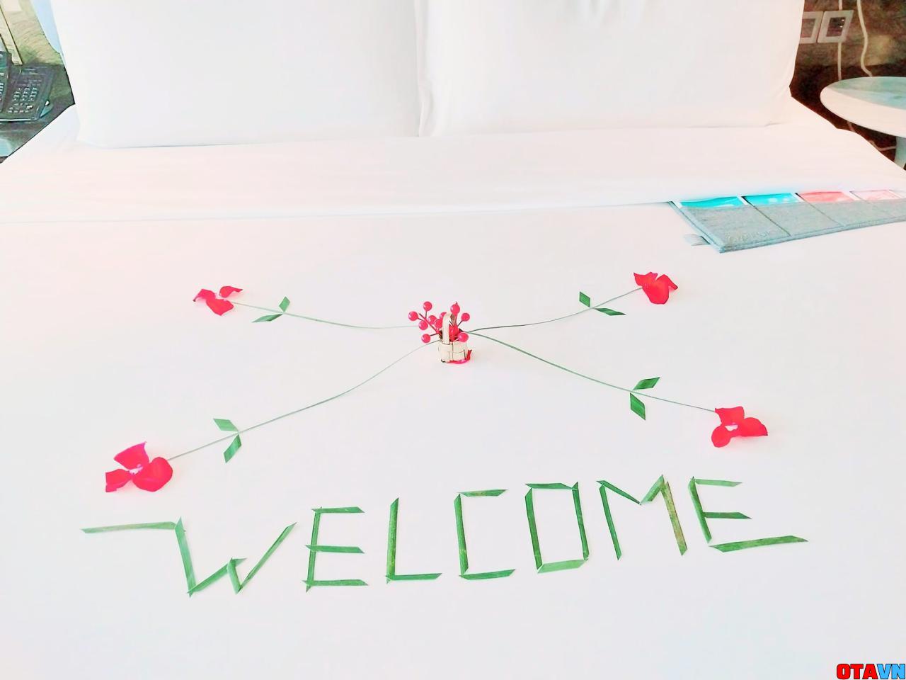setup welcome tại phòng khách sạn