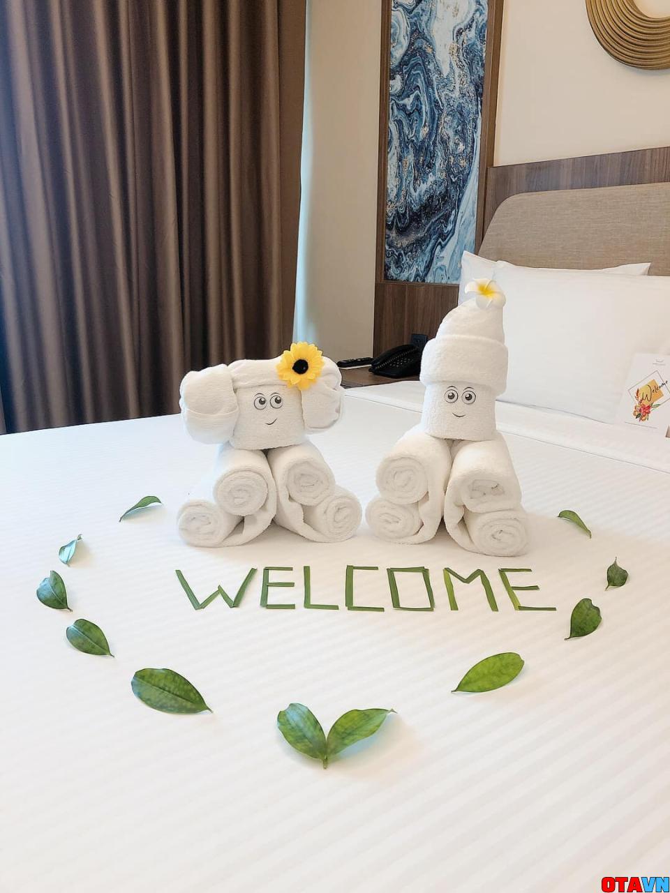 setup welcome tại phòng khách sạn