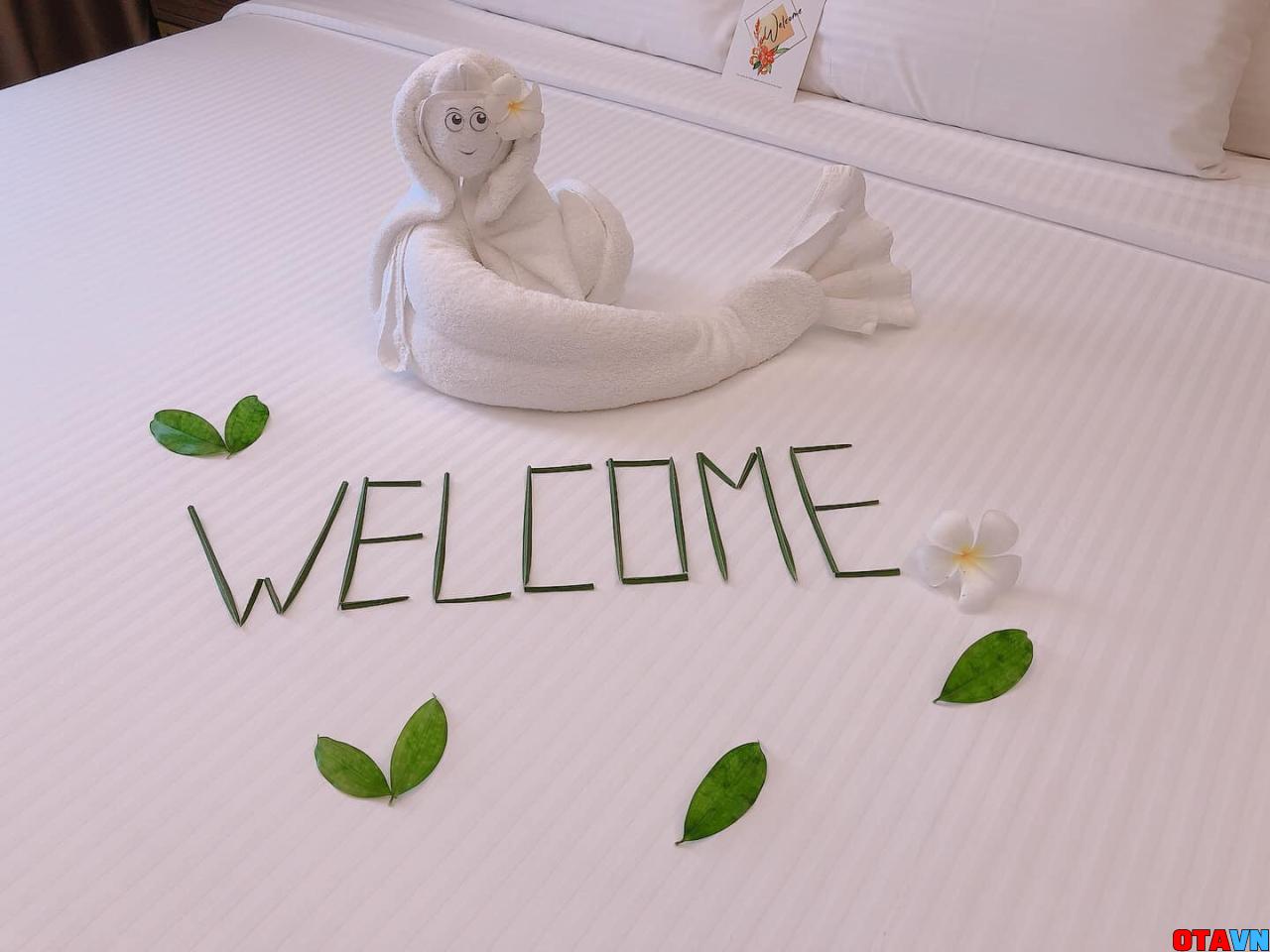 setup welcome tại phòng khách sạn