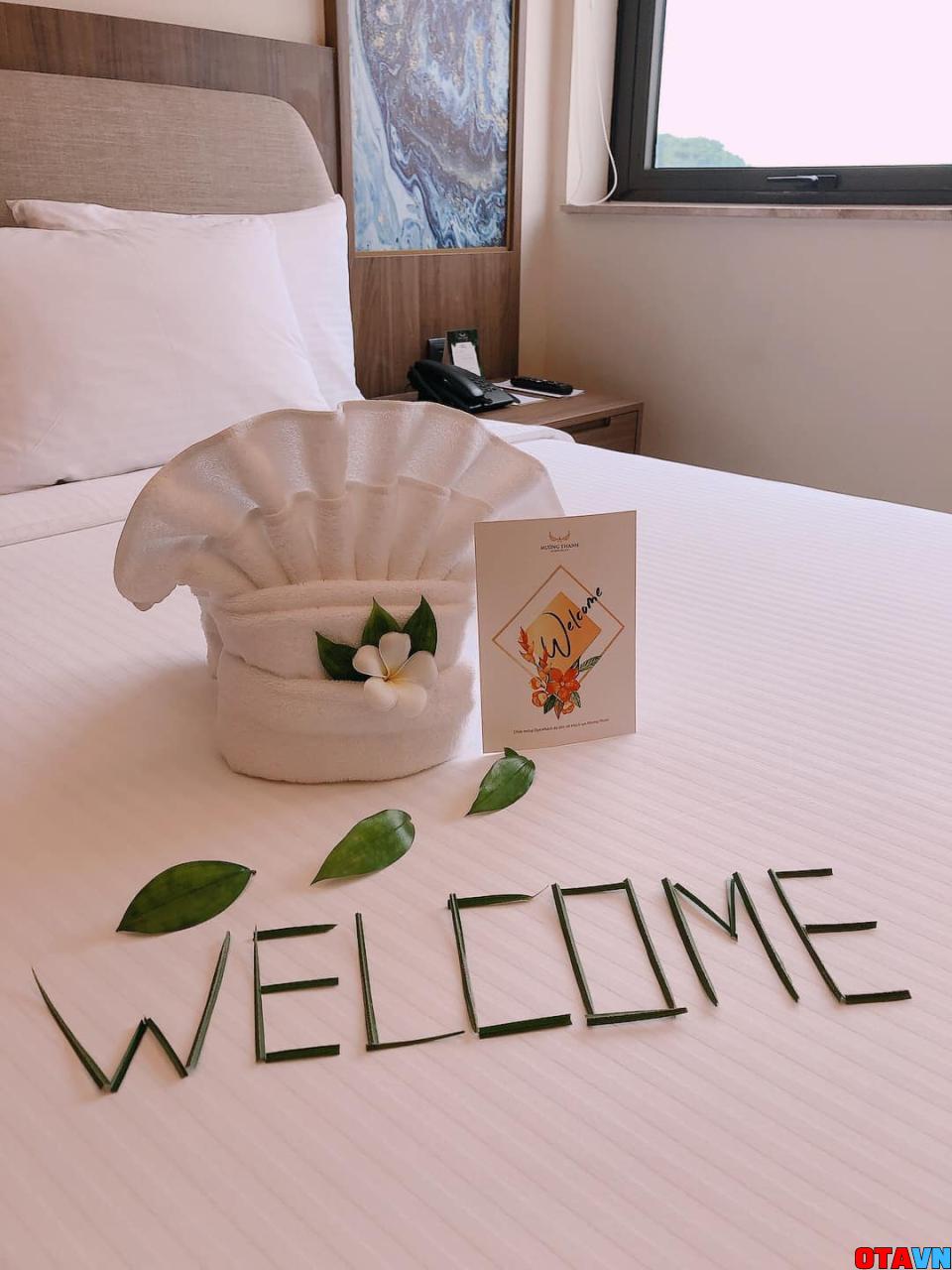setup welcome tại phòng khách sạn