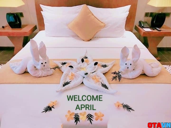 setup welcome tại phòng khách sạn