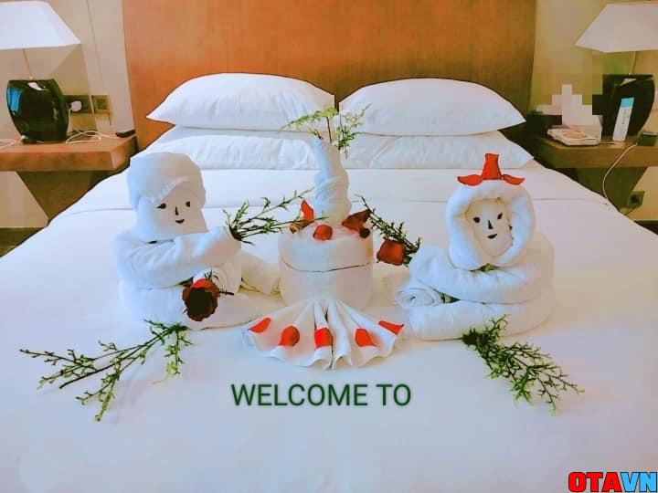 setup welcome tại phòng khách sạn