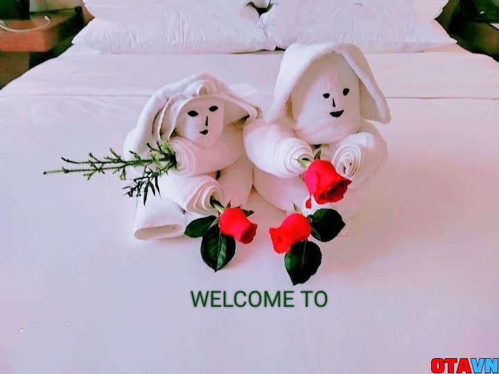 setup welcome tại phòng khách sạn