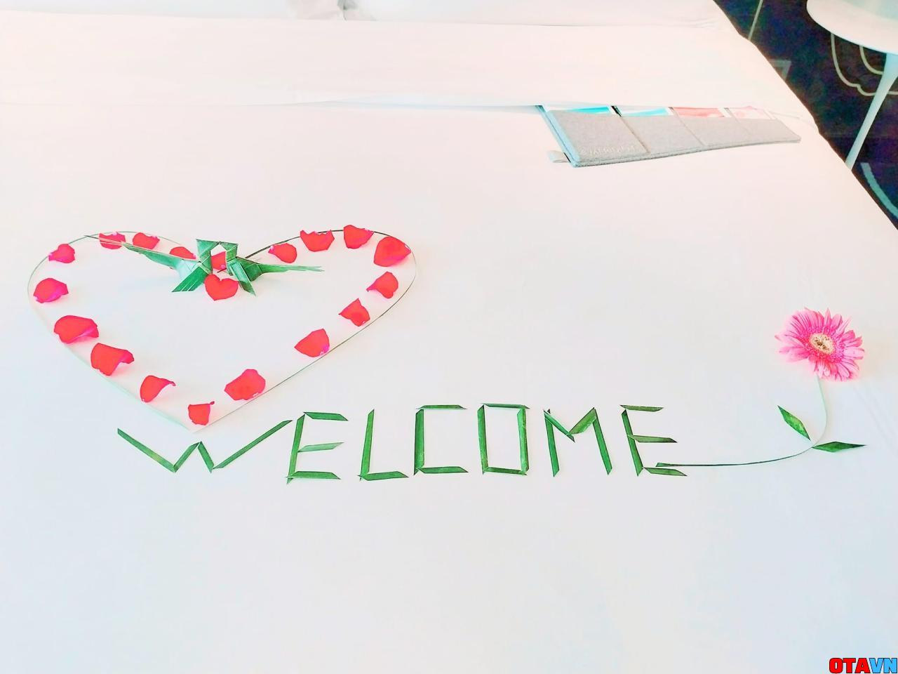setup welcome tại phòng khách sạn