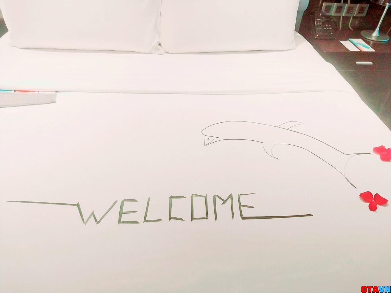 setup welcome tại phòng khách sạn