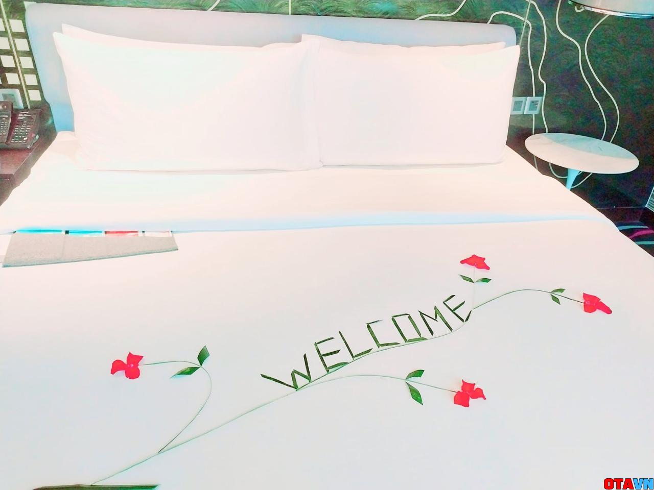 setup welcome tại phòng khách sạn