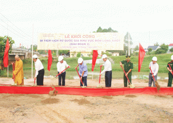 147long An Khoi Cong Cong Trinh Di Tich Lich Su Quoc Gia Khu Vuc Don Long Khot Giai Doan 2