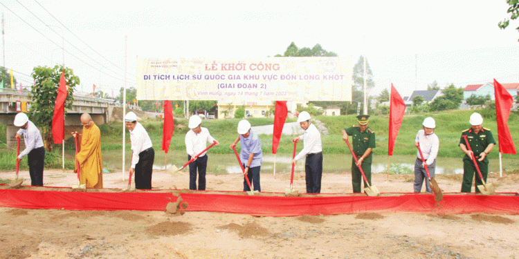 147long An Khoi Cong Cong Trinh Di Tich Lich Su Quoc Gia Khu Vuc Don Long Khot Giai Doan 2