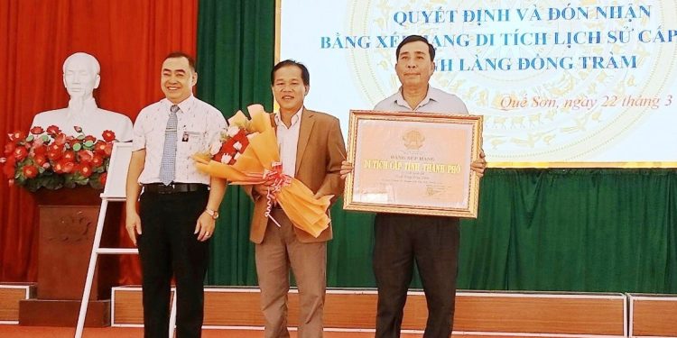 223don Nhan Bang Xep Hang Di Tich Lich Su Cap Tinh Dinh Lang Dong Tram