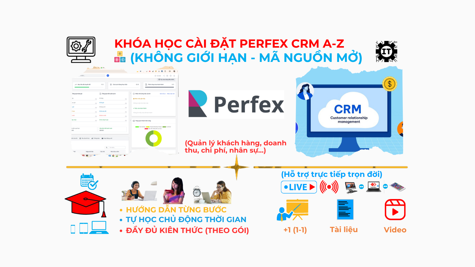 Khóa học cài đặt và sử dụng Perfex CRM đầy đủ A-Z