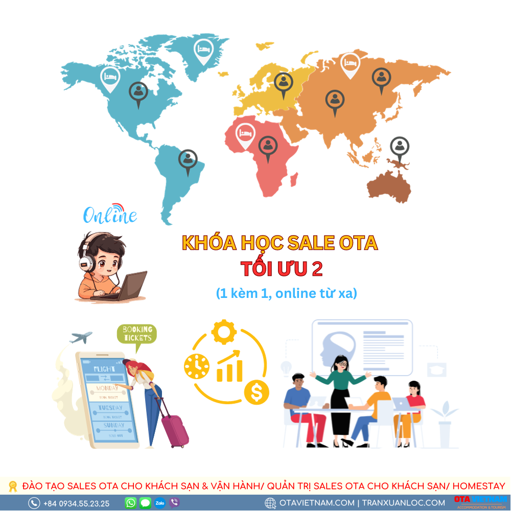 Gói dịch vụ đào tạo 1-1 Sale OTA tối ưu 2 (bán phòng)