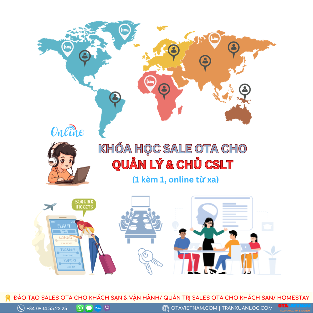 1-on-1 OTA Sales Training Service Package for Managers (Room Sales)