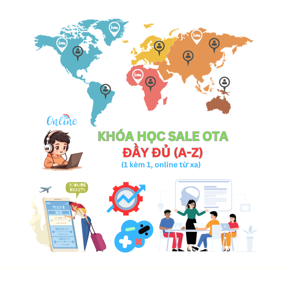 Gói dịch vụ đào tạo Sale OTA 1-1 đầy đủ (A-Z) (bán phòng)