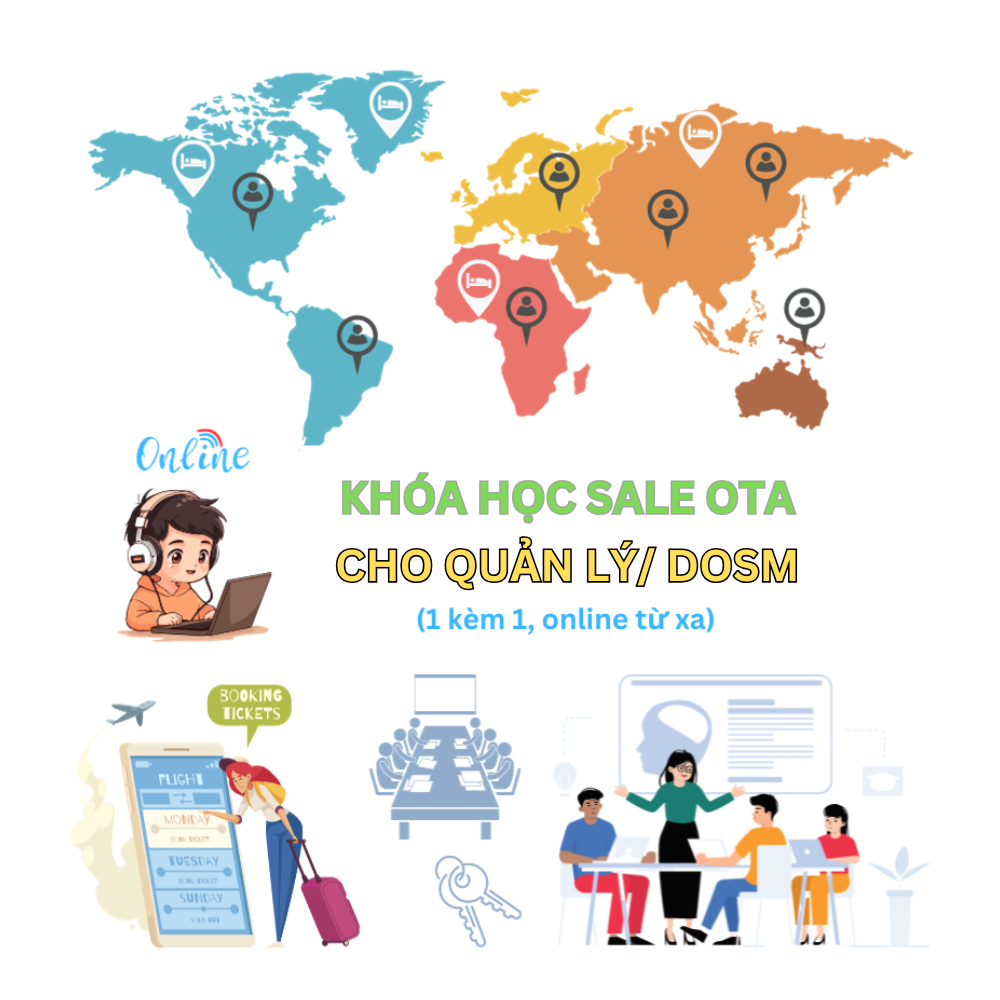 Gói dịch vụ đào tạo Sale OTA 1-1 cho quản lý (bán phòng)