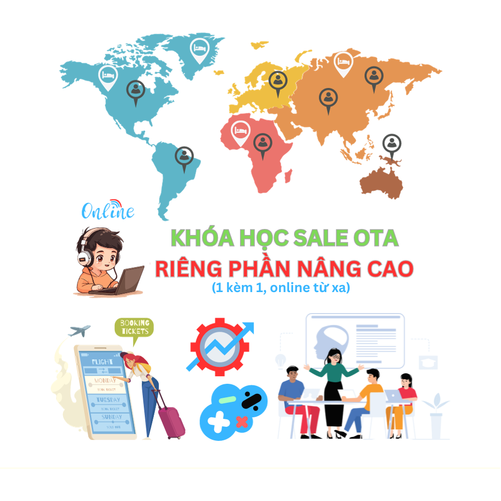 Gói dịch vụ đào tạo 1-1 Sale OTA riêng phần nâng cao (bán phòng) 