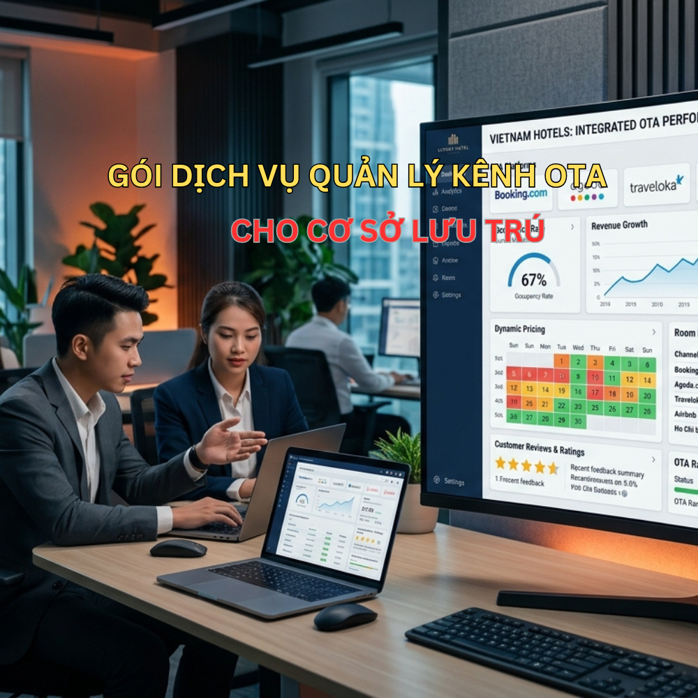 Gói dịch vụ vận hành Sale OTA/ SaleOTA quản lý kênh OTA  cho cơ sở lưu trú (bán phòng) 