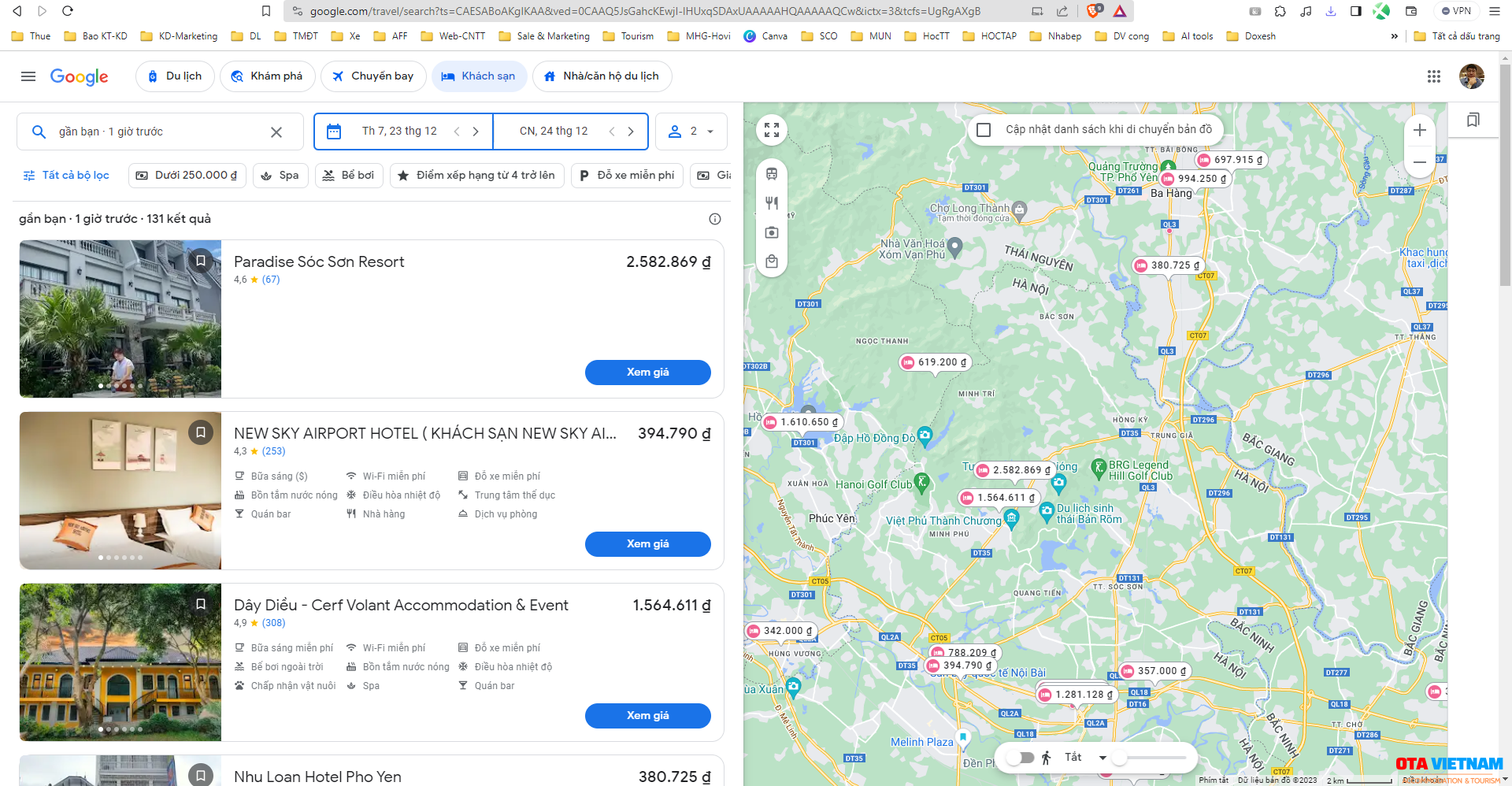 Otavn Ota Viet Nam Website Cach De Khach San Hien Thi Tot Nhat Tren Google Travel La Gi (3)